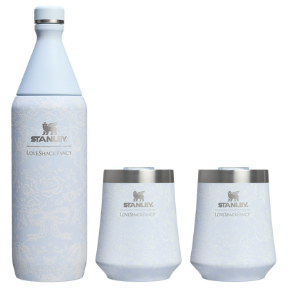 Stanley 1913 x LoveShackFancy Holiday Reserve All Day Wine Set | 34 OZ | 11 OZ